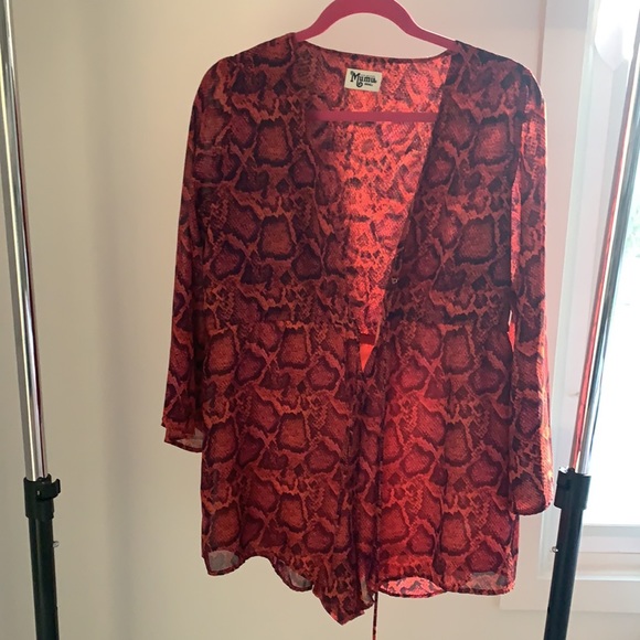 [Show Me Your Mumu] Popsicle Python Romper Small - Picture 6 of 7